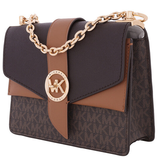 Ladies Greenwich Small Presbyopia Crossbody Bag - Brown/Acorn