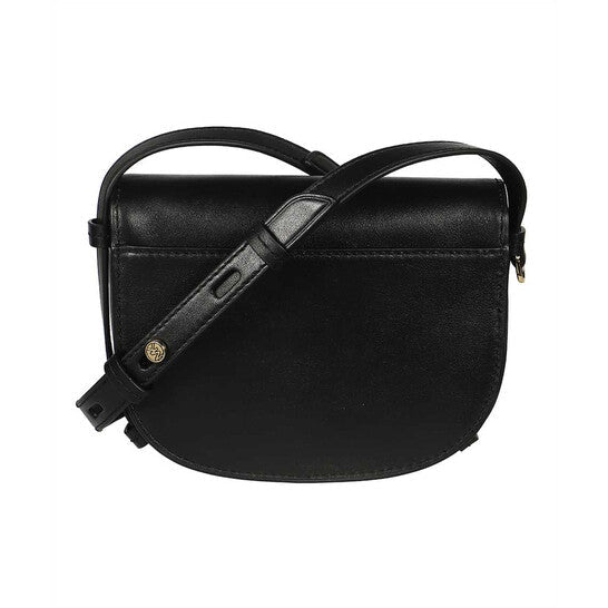 Ladies Hally Extra-Small Embellished Leather Crossbody Bag - Black