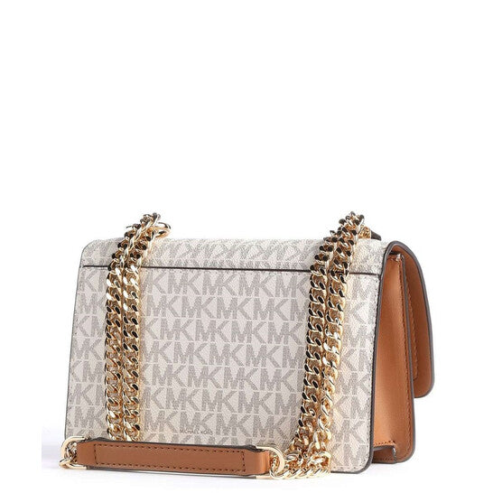Ladies Heather Extra-small Logo Crossbody Bag - Ivory/Acorn