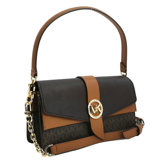 Ladies Monogram Print Shoulder Bag