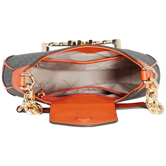 Signature Logo-print Small Hally Shoulder Bag