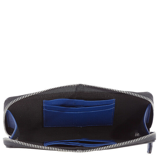 Blue Calfskin Sartorial Phone Pouch