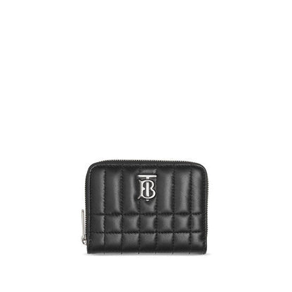 Black / Palladio Lola Quilted Leather Wallet