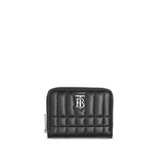 Black / Palladio Lola Quilted Leather Wallet