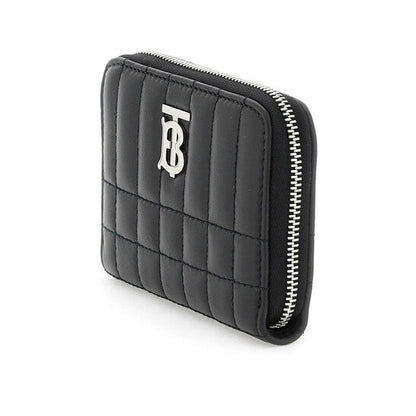 Black / Palladio Lola Quilted Leather Wallet