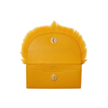 Faux Fur Chess Continental Wallet