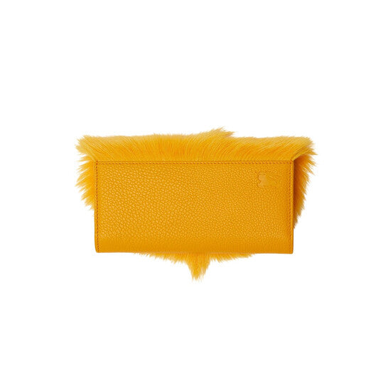 Faux Fur Chess Continental Wallet