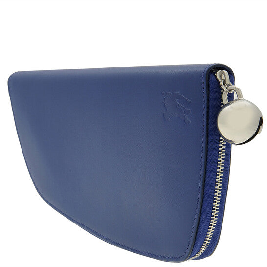 Large Shield Bell Charm Zip Wallet