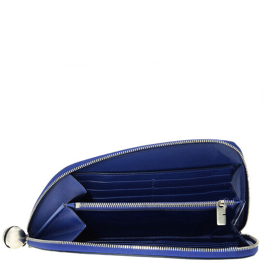 Large Shield Bell Charm Zip Wallet