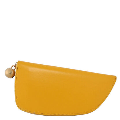 Mimosa Orange Leather Large Shield Wallet