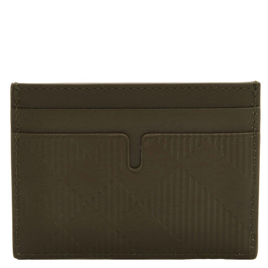 Sandon Check-Pattern Leather Card Holder