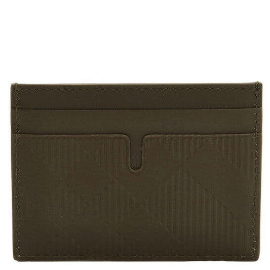 Sandon Check-Pattern Leather Card Holder
