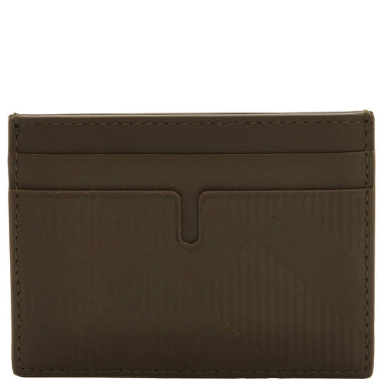 Sandon Check-Pattern Leather Card Holder