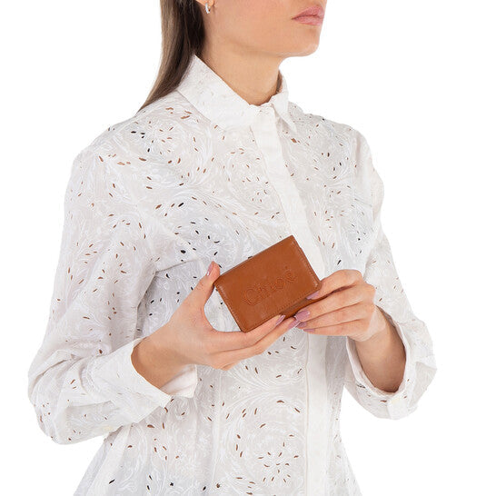 Small Tri-Fold Leather Wallet