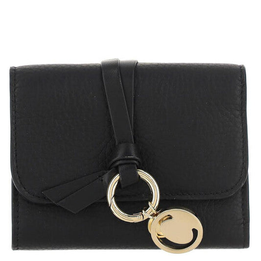 Tri-Fold Alphabet Compact Leather Wallet