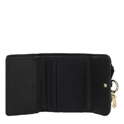 Tri-Fold Alphabet Compact Leather Wallet
