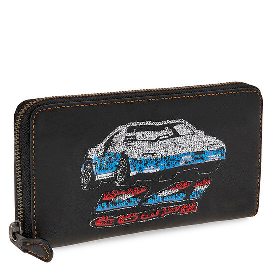 Ladies Zip Around Wallet 1941 Black Co Car Acc Zip