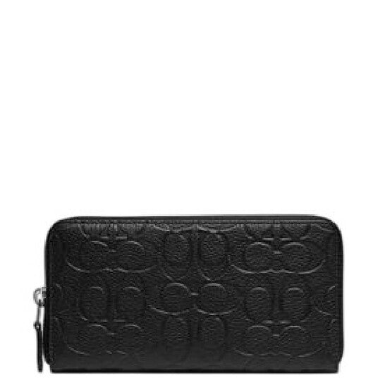 Accordion Zip Around Leather Wallet