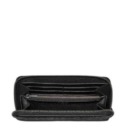 Accordion Zip Around Leather Wallet