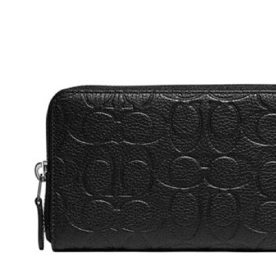 Accordion Zip Around Leather Wallet