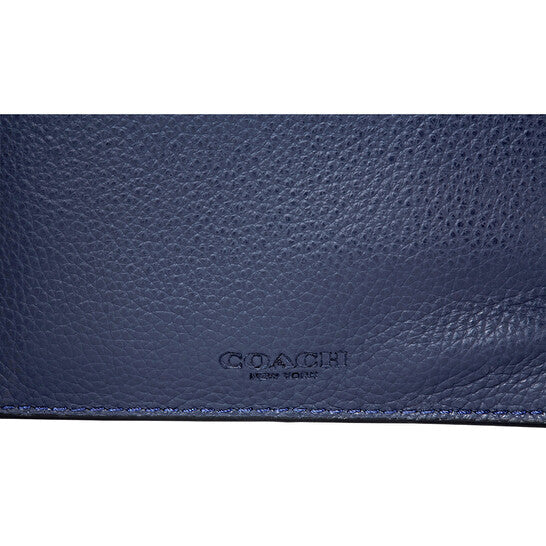 Signature Canvas Blocking Card Case-Charcoal