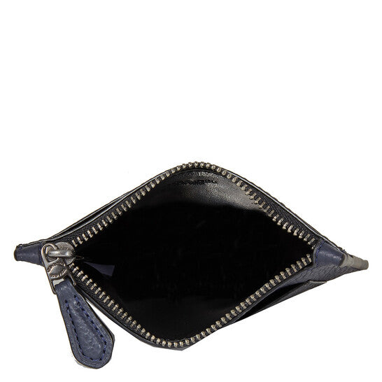 Signature Canvas Blocking Card Case-Charcoal