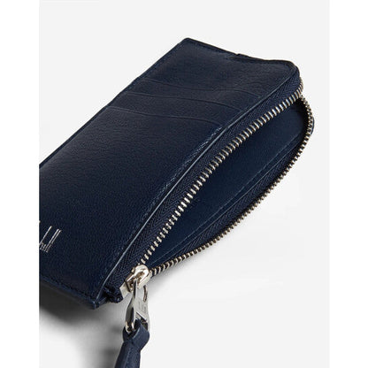 Navy Duke Fine Leather Card Case