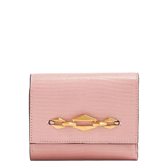 Marinda Diamond-Chain Leather Wallet