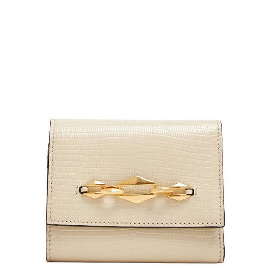 Marinda Diamond-Chain Leather Wallet