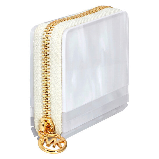 Barbara Marble Resin Coin Purse - Optic White