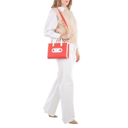 Gigi Small Embossed Leather Messenger Bag