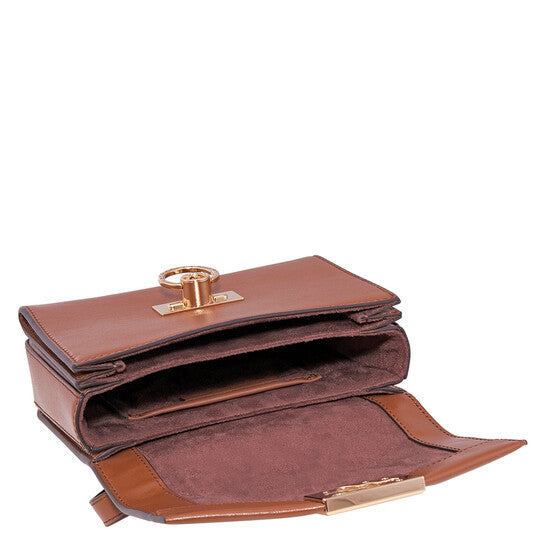 Hendrix Extra-small Leather Crossbody Bag - Brown