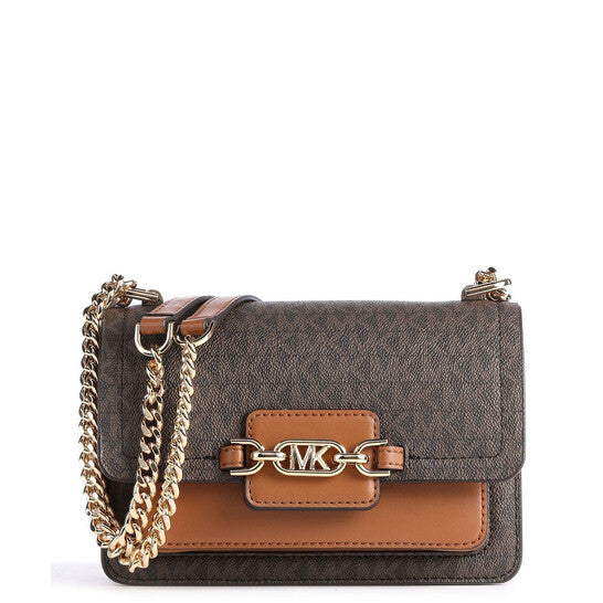 Ladies Heather Extra-small Logo Crossbody Bag - Brown/Acorn