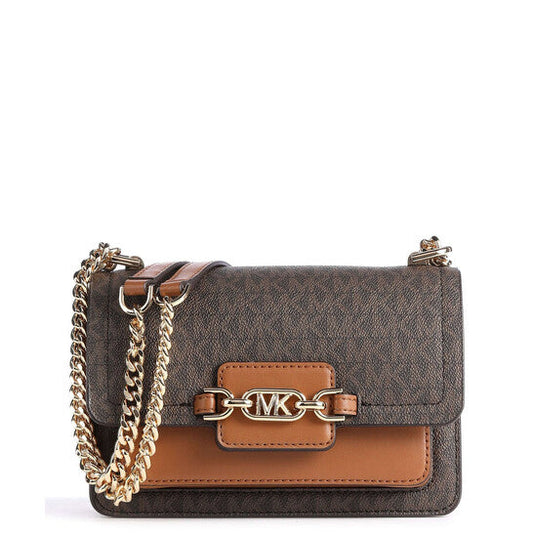 Ladies Heather Extra-small Logo Crossbody Bag - Brown/Acorn