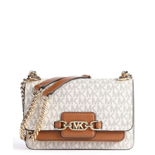 Ladies Heather Extra-small Logo Crossbody Bag - Ivory/Acorn