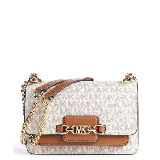 Ladies Heather Extra-small Logo Crossbody Bag - Ivory/Acorn