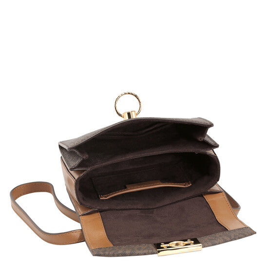 Ladies Hendrix Extra-small Logo Convertible Crossbody Bag - Brown
