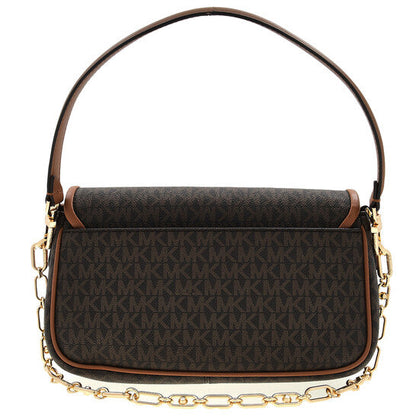 Ladies Monogram-Pattern Logo-Plaque Bag