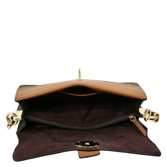 Ladies Monogram Print Shoulder Bag
