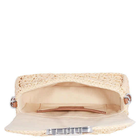 Ladies Parker Medium Woven Straw Shoulder Bag