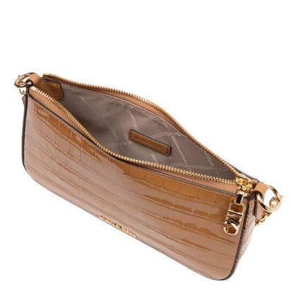 Medium Empire Crocodile Embossed Shoulder Bag