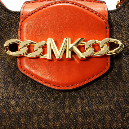 Orange Ladies Hally Extra Small Presbyopia Leather Crossbody Bag