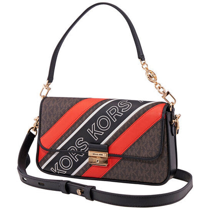 Small Bradshaw Signature Logo Stripe Convertible Shoulder Bag