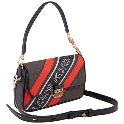 Small Bradshaw Signature Logo Stripe Convertible Shoulder Bag