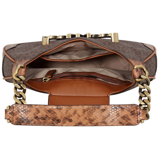 Small Hally Signature Logo Print Shoulder Bag