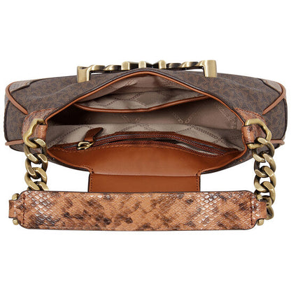 Small Hally Signature Logo Print Shoulder Bag