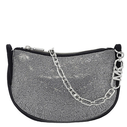 Small Kendall Embellished Suede Shoulder Bag