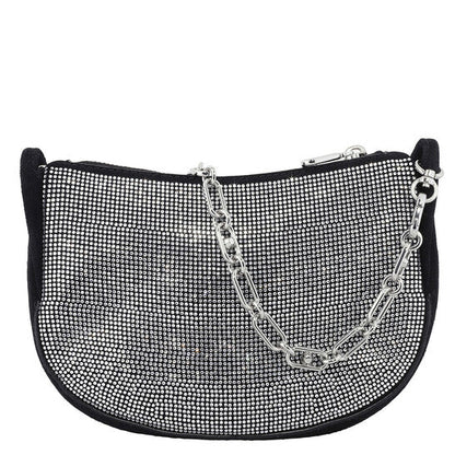 Small Kendall Embellished Suede Shoulder Bag