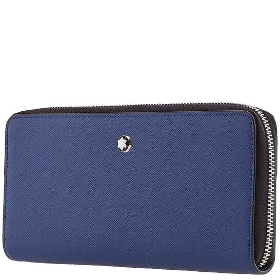 Blue Calfskin Sartorial Phone Pouch