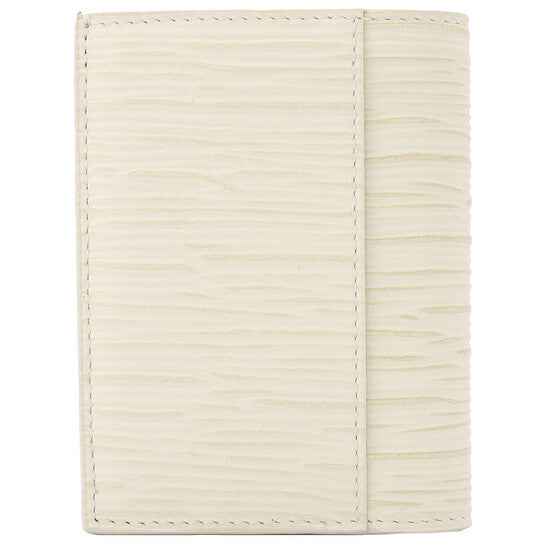 Meisterstuck 4810 Mini Leather Wallet In Ivory
